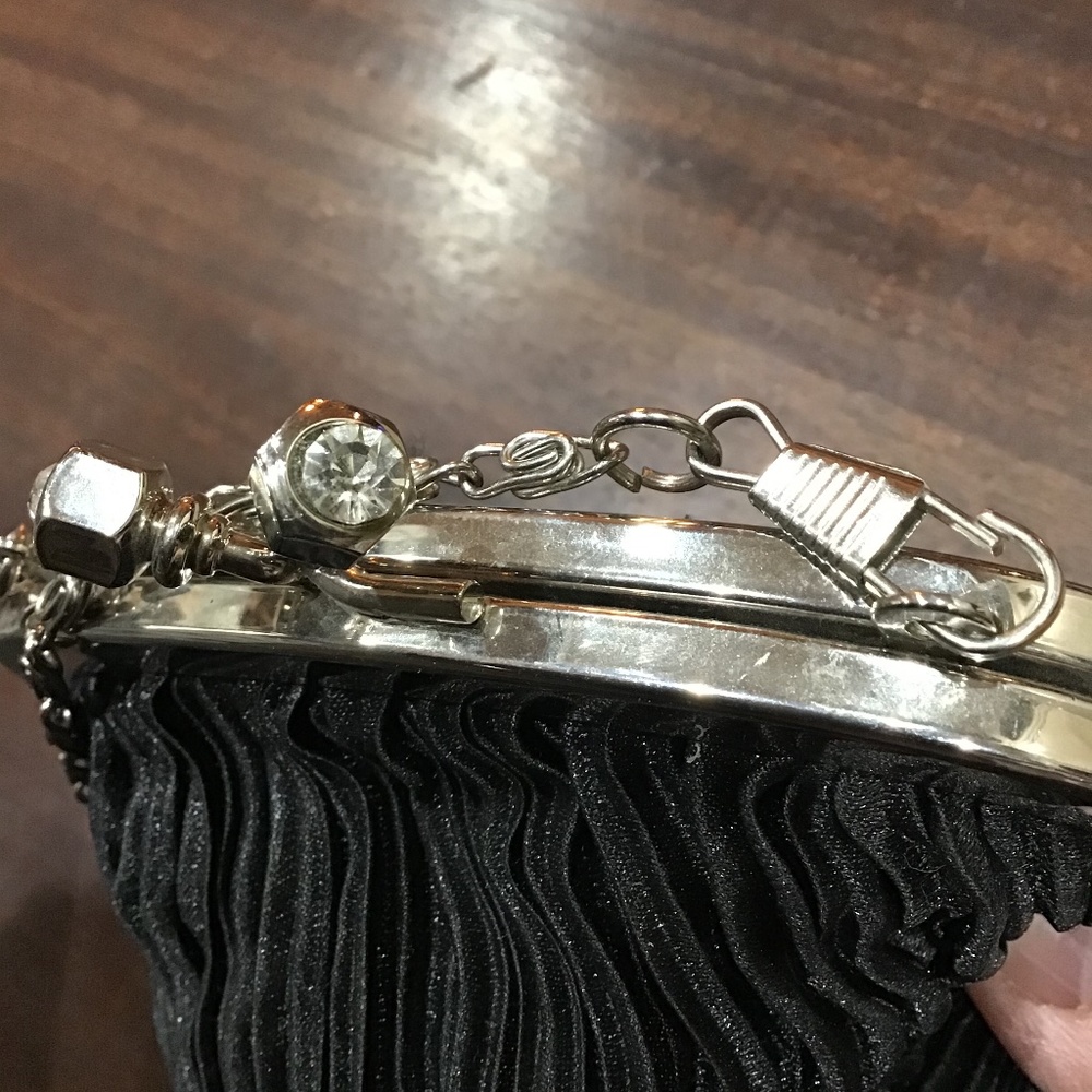 Small Black Silk handbag